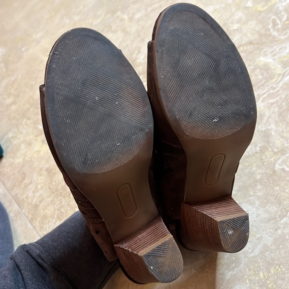 💕Women's Brown Peep-Toe Ankle Boots💕 - Picture 6 of 6